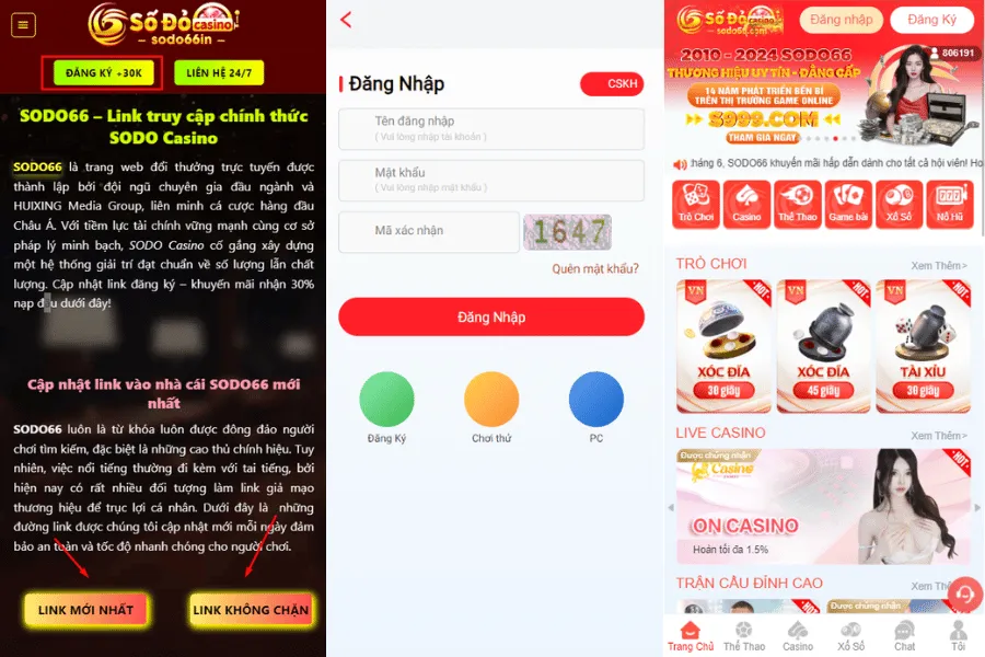 hương dẫn đăng ký sodo66 trên website