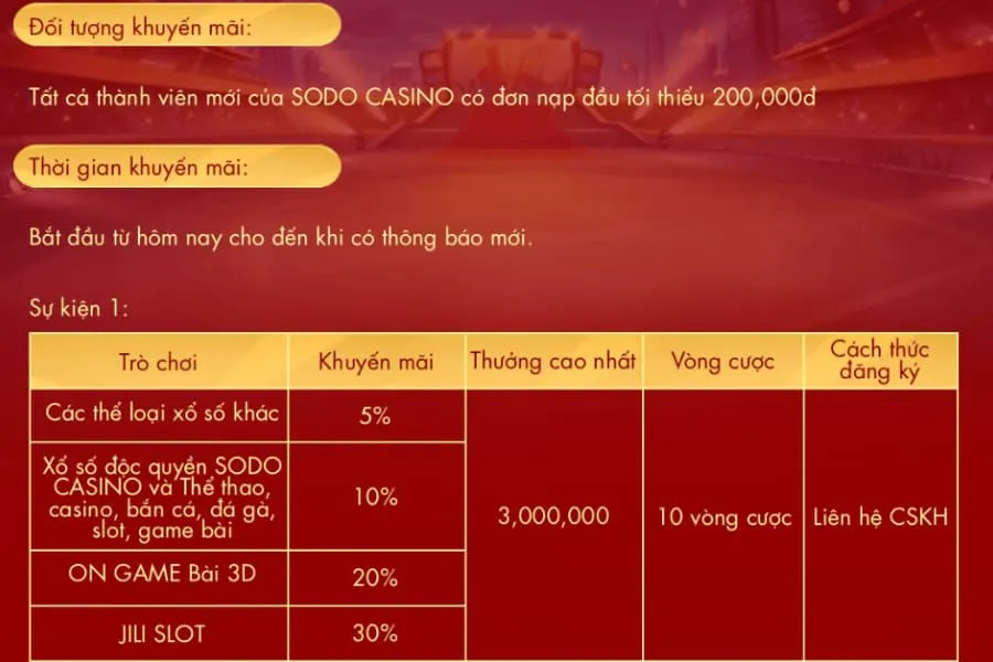 nạp đầu nhận hoàn nạp 30%